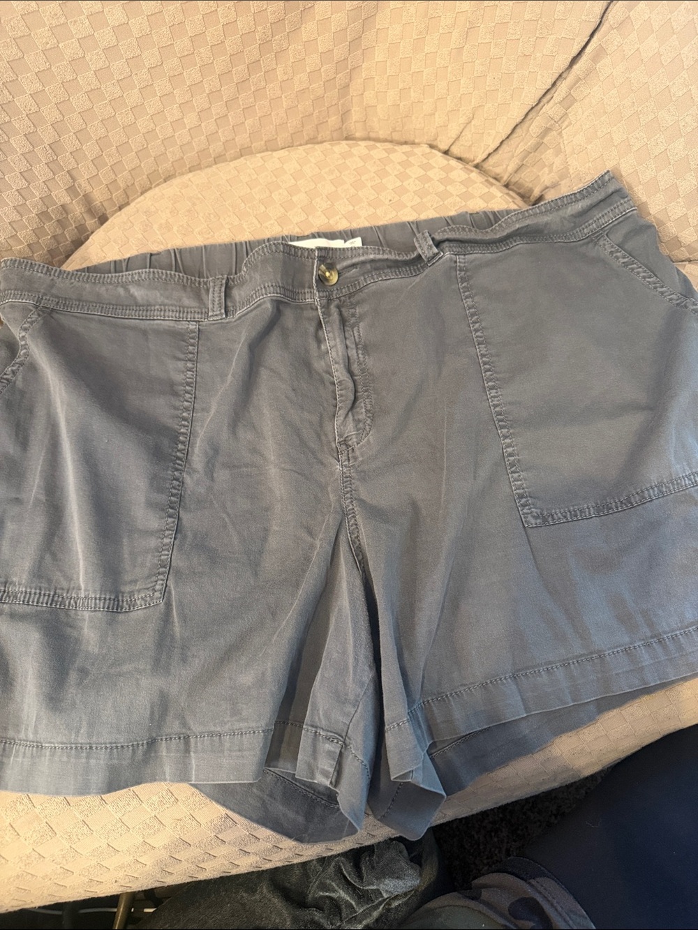 Sonoma Gray Bermuda Shorts with Front Patch Pockets